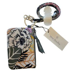 Vera Bradley Floral ID Case With Lanyard